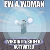 ew a woman virginity shield activated